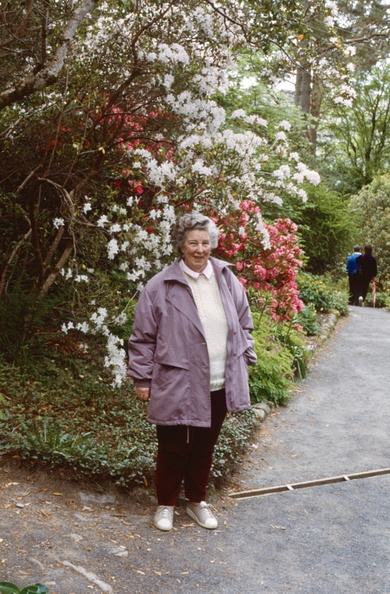 Scotland - Joan at Inverewe Gardens May 1994.jpg